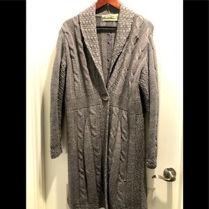 Full length Knitted Grey Coat